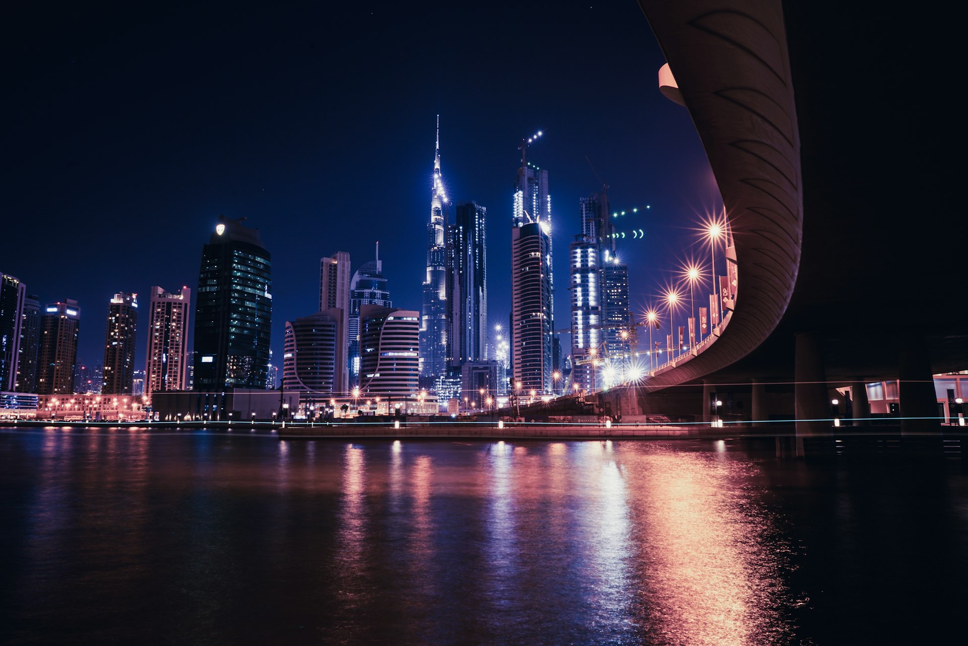 Dubai skyline at night — Canadian Info Tech's home base